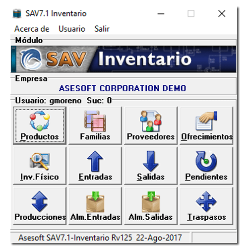 SAV-7 Inventario